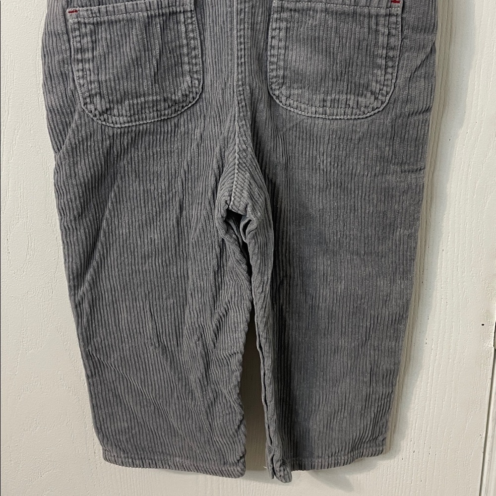 Thomas & Friends Like New Corduroy Gray Overall Bibs Train Embroidery Size 12 Mo - Picture 8 of 9